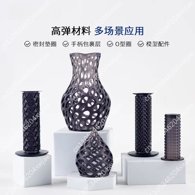 Resin Printer - Resina elástica preta flexível 70A, de