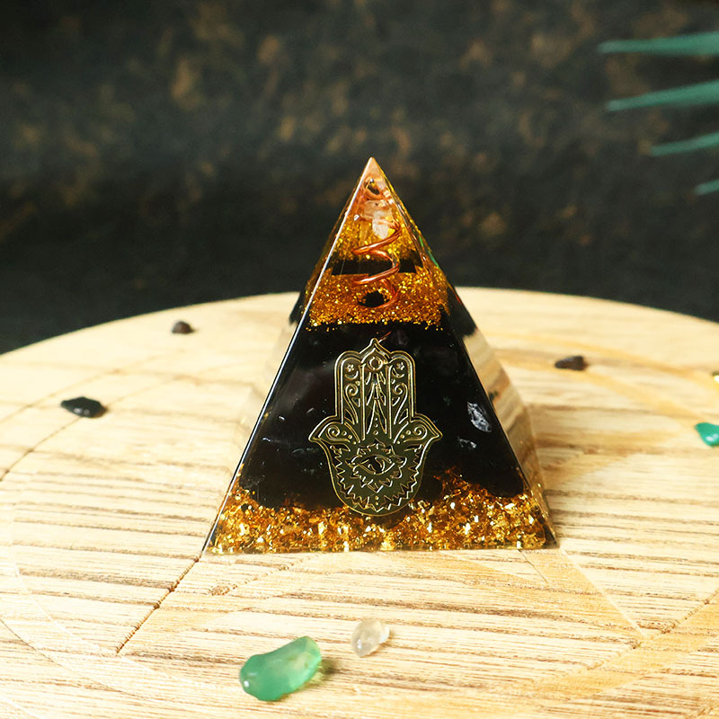 Pirâmide de Orgonite de Obsidi - Resin avaliação e preço
