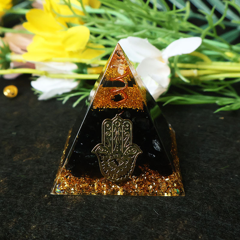 Pirâmide de Orgonite de Obsidi - Resin avaliação e preço