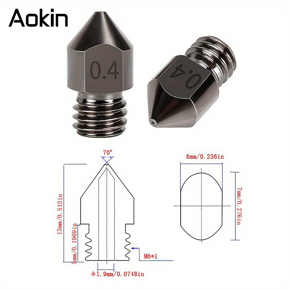 1/5/10 peças bocal mk8 atualiz - Direct Drive Extruder avaliação e preço