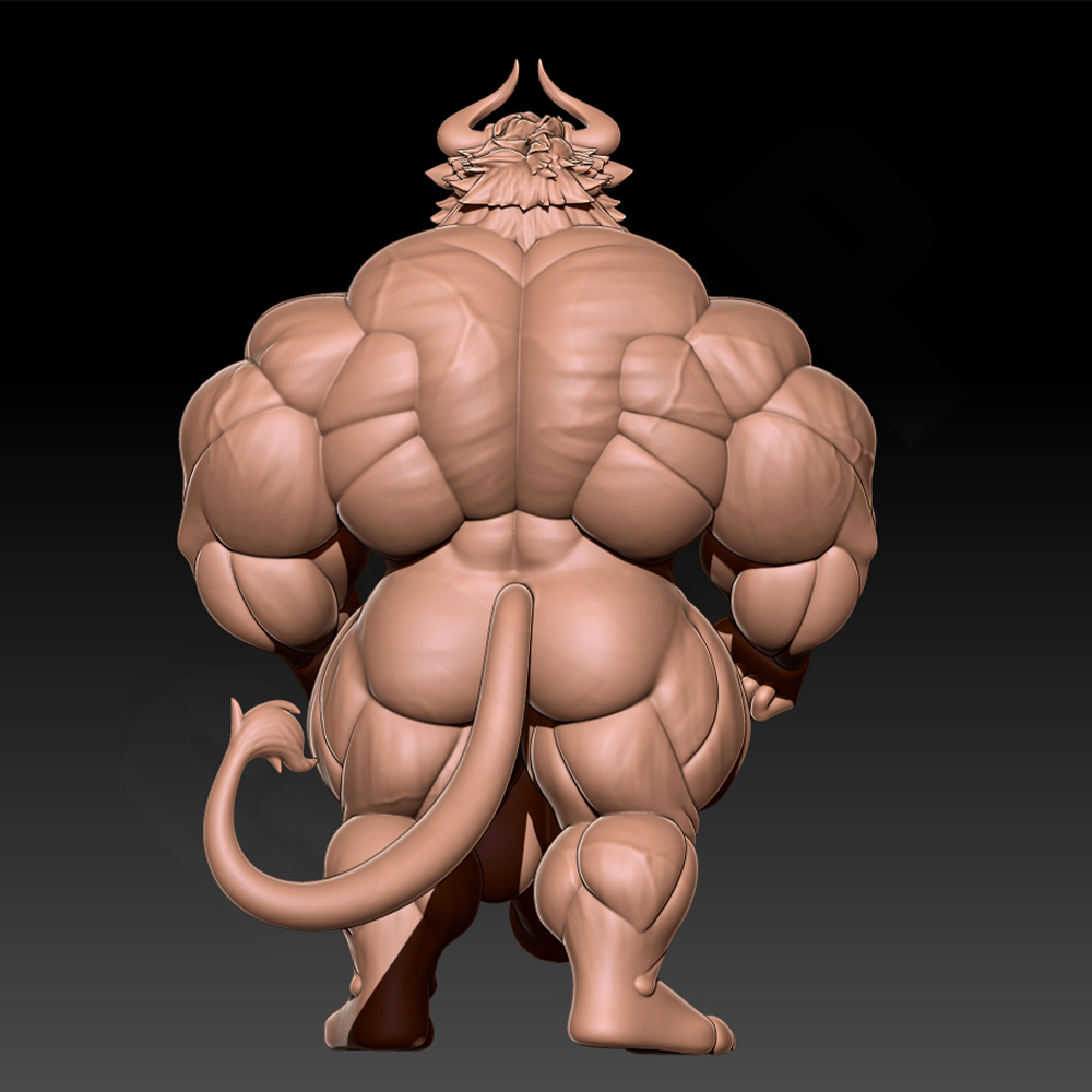Hunky Fitness Muscle Bull 1/24 - Resin Printer avaliação e preço