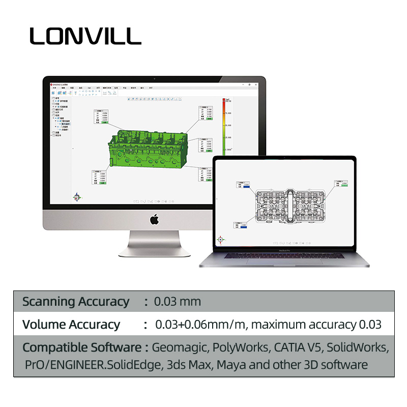 Equipamento de medição de dime - Handheld 3D Scanner High Precision avaliação e preço